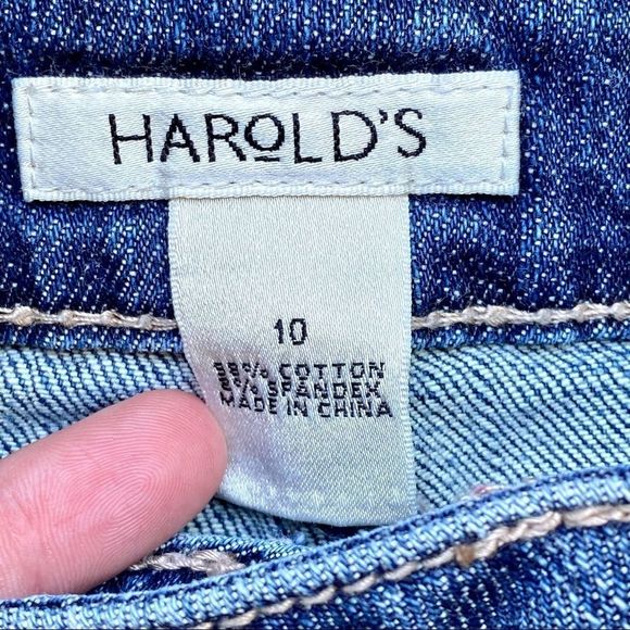 VTG Harold’s Lion Boot Cut Embroidered Jeans 10 - Picture 3 of 12